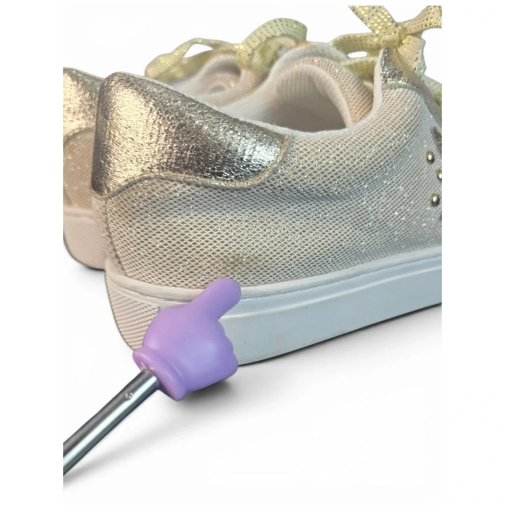 Hey Girl by Corkys Supernova Gold Star Glitter Metallic Sneakers Womens Size 7